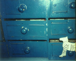 blauw kastje