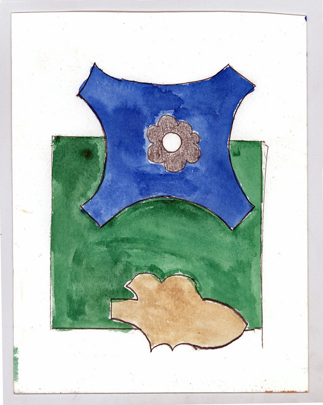 tekening voor borduurwerk